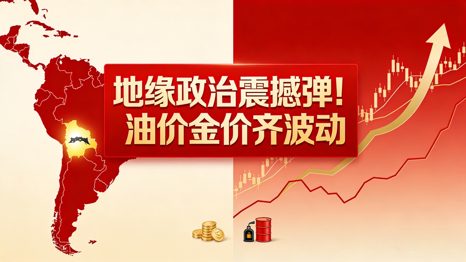 地缘政治爆震撼弹！油价金价齐齐波动，2026 第一个黑天鹅来了？