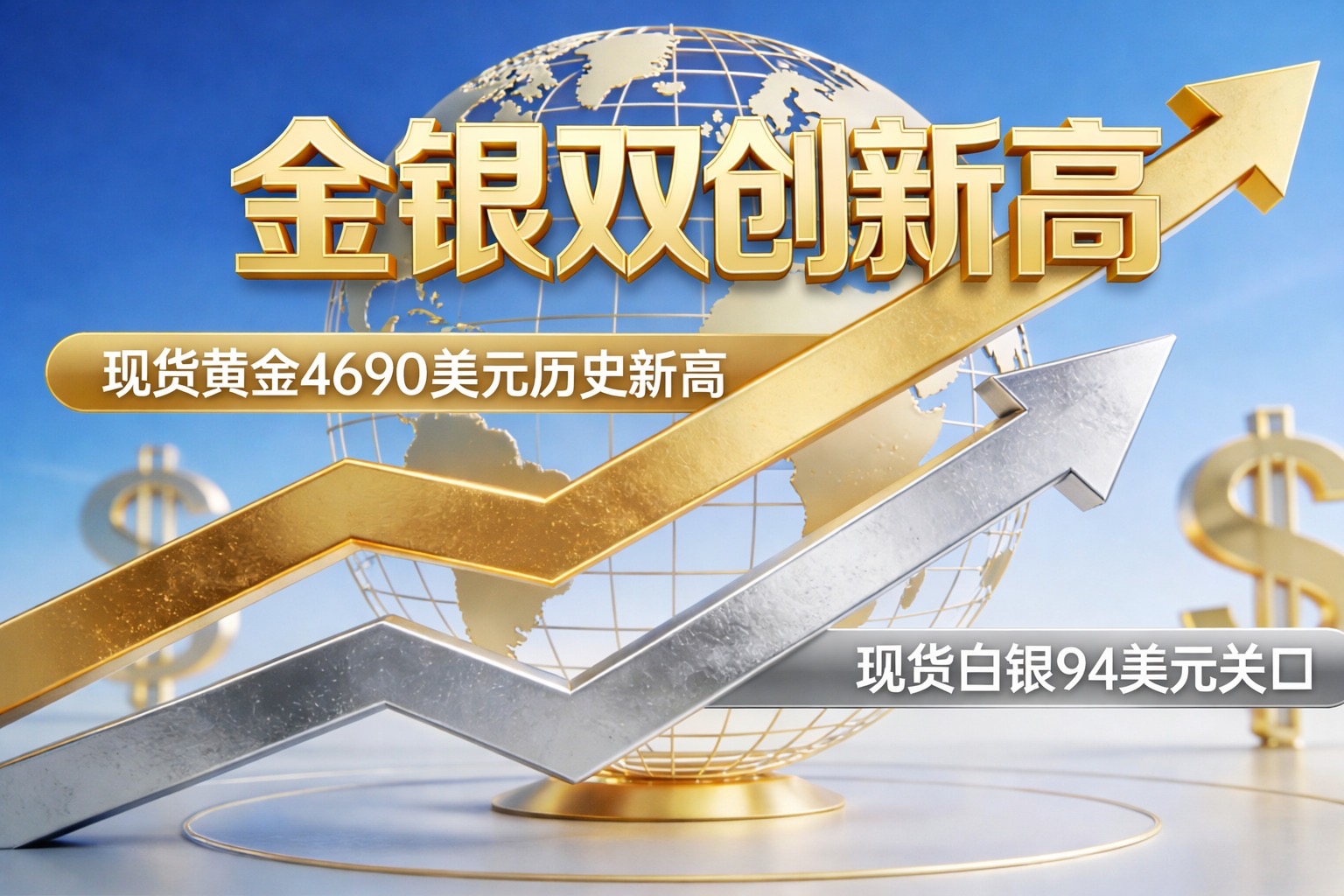 价格速递：金银双创新高，气势锐不可挡!