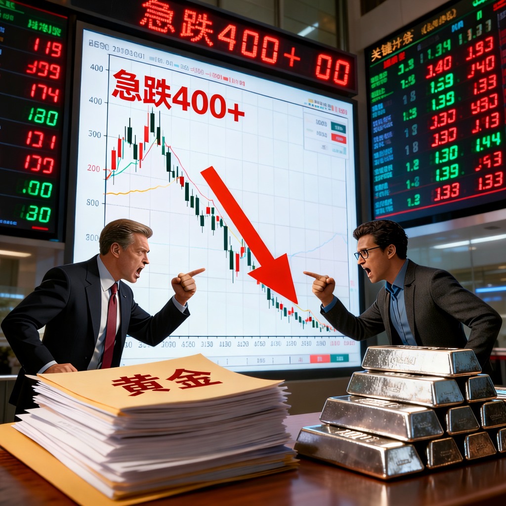 📉 头条速递：金价上演“高台跳水”，1小时暴跌超400美元