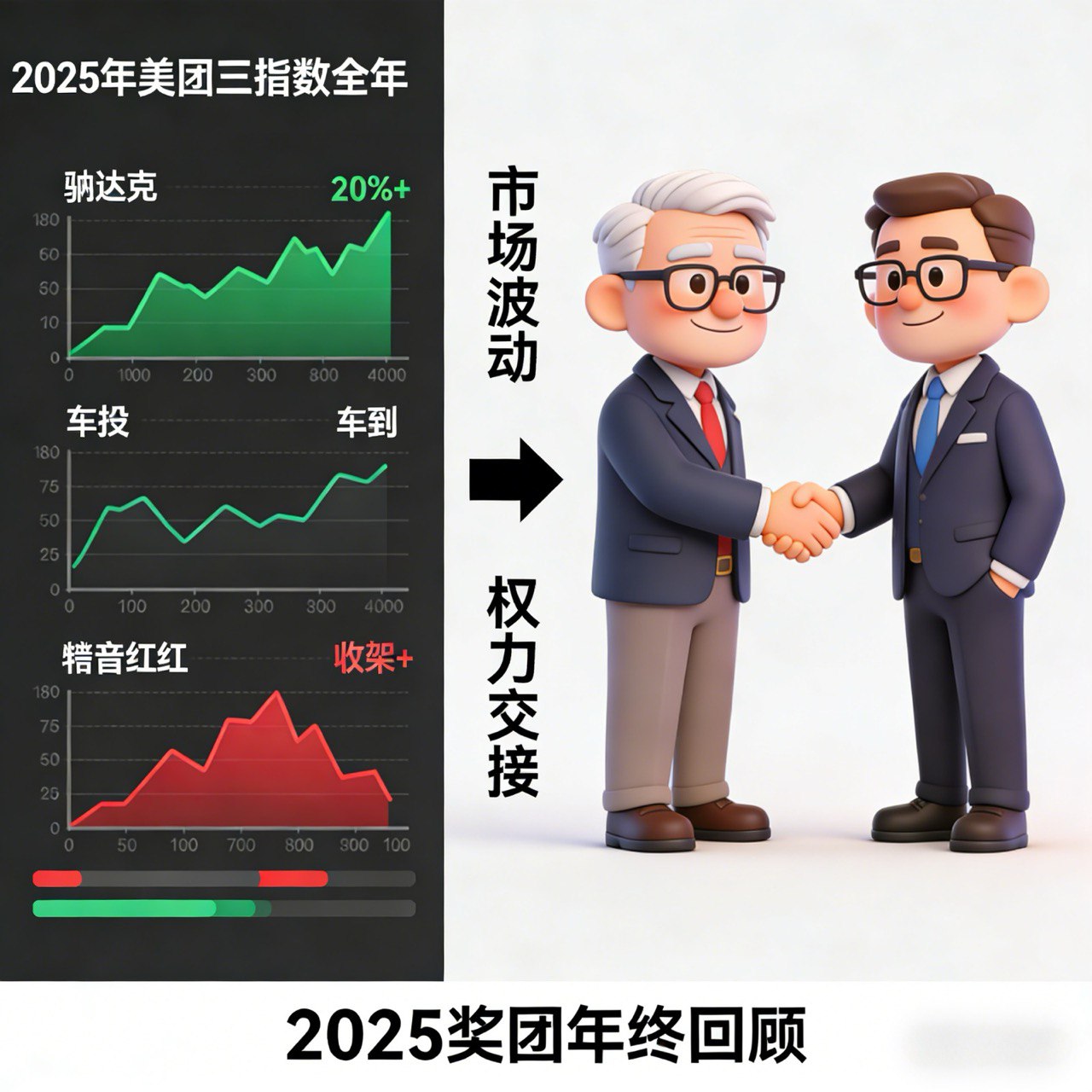 头条一：美股高开低走，2025年够“牛”但年尾收官吓一跳！